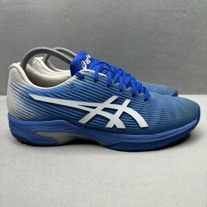 Womens Size 9 ASICS Solution Speed FF Shoes Blue/White Tennis Sneakers